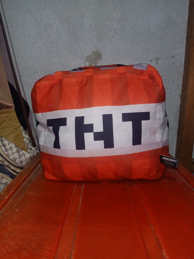 Minecraft TNT Block Plush Toy (Category: Plushies & Soft Toys) located in Las Pinas. Submitted by lele.lwl (Listing ID 1452036955, Image 1). Description: Minecraft TNT official plush toy. MOD: SSD (lalamove) or meetup MOP: Gcash OR cash.
