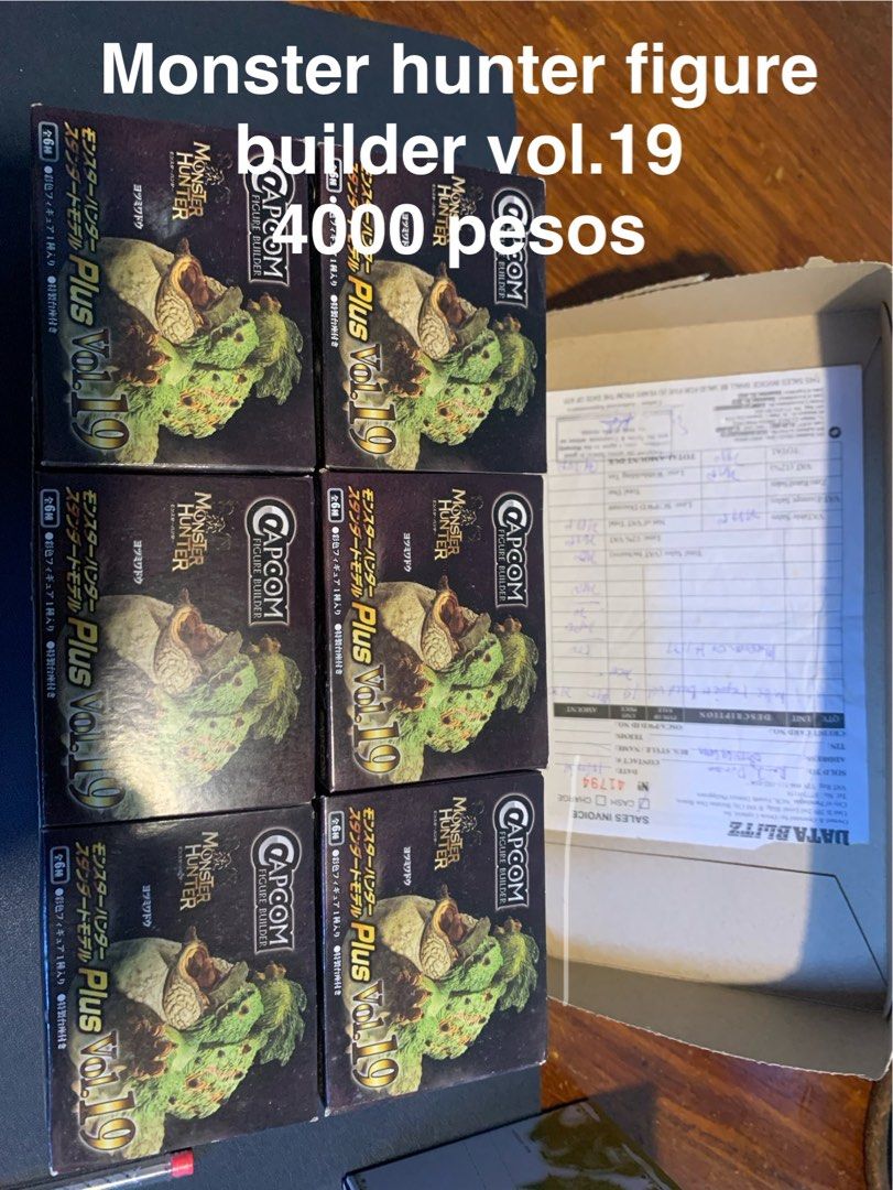 Monster Hunter Figure Builder Capcom (Category: Figurines & Statues) located in Taguig. Submitted by sasquath (Listing ID 1451911162, Image 1). Description: - Assorted sealed Monster Hunter Figure Builder collectibles available: - Volume 13 - Volume 19 - key chains - Also selling a 150-piece Monster Hunter mini puzzle. - All items are brand new and sealed in their original boxes. - Perfect gifts for any Monster Hunter enthusiast. - Prices are lis
