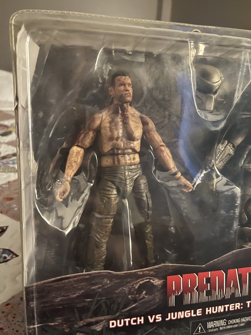Neca Predator and Dutch Final Battle (Category: Action & Battle Toys) located in Baguio. Submitted by jmva6 (Listing ID 1452101237, Image 2). Description: Price is firm Selling my Neca Dutch and Jungle Hunter 2 pack from my own personal collection. Sealed condition with dents on the upper corners of packaging..