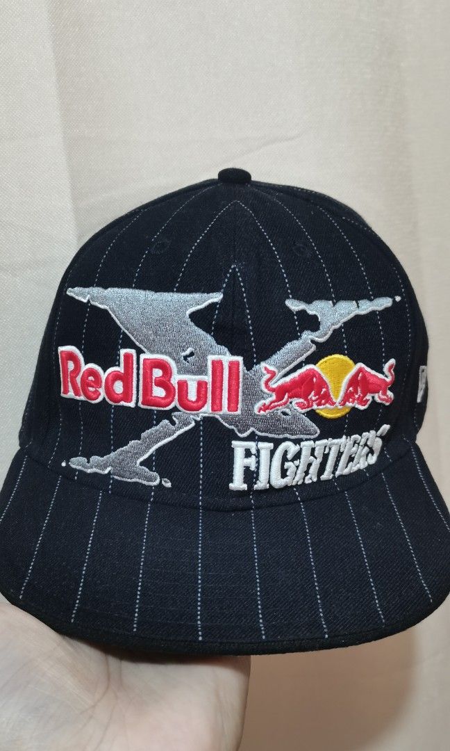 New Era X Fox X Red Bull Collaboration Cap (Category: Caps & Hats) located in General Santos City (Dadiangas). Submitted by capitenyo (Listing ID 1451978352, Image 1). Description: Original New Era Collaboration with Fox and Redbull Cap - Retro/Old Released - Pin Stripe - Embroidered All Logos - 2011 Released - Flat Brim/Visor Size - 7 3/8 Fitted Materials - 100% Polyester Color rate - 9/10 Condition - Used, Good, Excellent GCASH Mode of Payment 