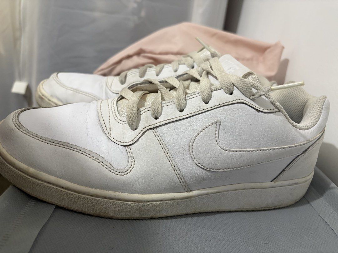 Nike Clurt Vision Low Men's Size 9.5 White (Category: Sneakers) located in Santa Rosa. Submitted by mm024 (Listing ID 1451948257, Image 3). Description: * Model: Nike Court Vision Low * Colorway: White / White - Size: Men's US 9.5 (UK 8.5 / EUR 41) - Style: Classic low-top sneakers - Condition: Pre-owned, with visible wear on soles and laces. Just need to be washed. Still good for casual wear..