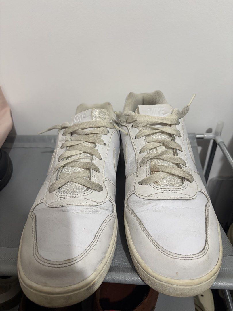 Nike Clurt Vision Low Men's Size 9.5 White (Category: Sneakers) located in Santa Rosa. Submitted by mm024 (Listing ID 1451948257, Image 1). Description: * Model: Nike Court Vision Low * Colorway: White / White - Size: Men's US 9.5 (UK 8.5 / EUR 41) - Style: Classic low-top sneakers - Condition: Pre-owned, with visible wear on soles and laces. Just need to be washed. Still good for casual wear..