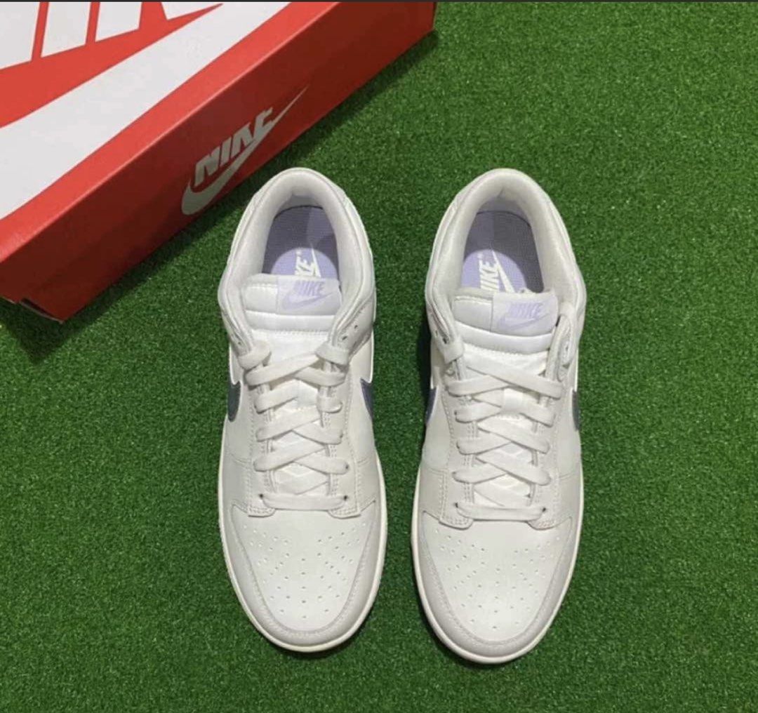 Nike Dunk Low White Lilac Sneakers (Category: Sneakers) located in Marikina City. Submitted by chartan15 (Listing ID 1452024114, Image 3). Description: Used twice. Decluttering. Size 6 W UK 3.5 23cm EUR 36.5 Box not included.