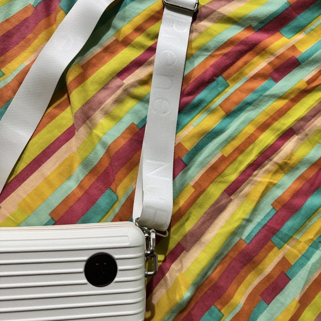Nuprene Lucca Mini Travel Bag White (Category: Cross-body Bags) located in Makati City. Submitted by jinger_21 (Listing ID 1451915158, Image 3). Description: Slightly used Color white Size small Crossbody Php 1,000 plus shipping fee Payment first before shipout Mode of payment: GoTyme Gcash Maya .