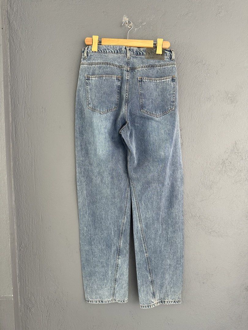 OUR LEGACY Asymmetrical Denim Jeans (Category: Jeans) located in Pasig City. Submitted by worn2wice (Listing ID 1451988293, Image 2). Description: Size 50 on tag Measurements W31 L 44.5 Excellent condition.