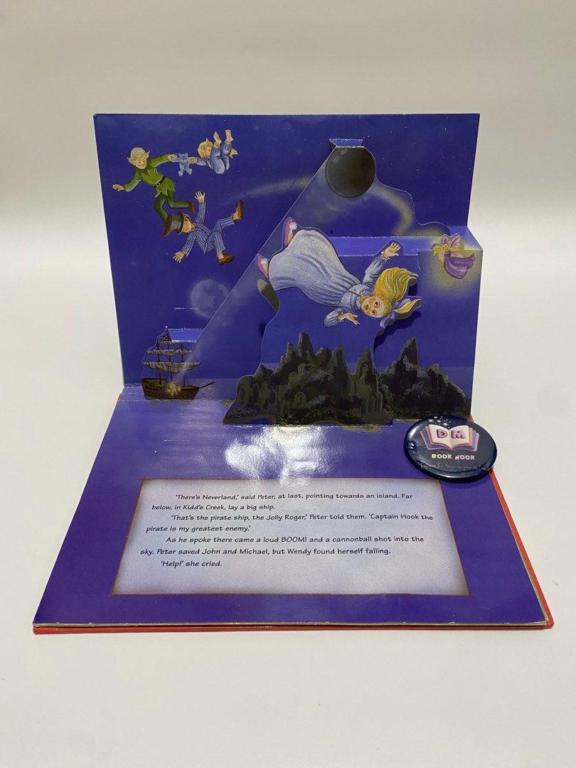 Peter Pan Pop-up Book (Category: Children's Books) located in Caloocan City. Submitted by dmbooknook (Listing ID 1452037299, Image 3). Description: - VGUC | Hardcover | slight loose spine - Interactive | Pop-up 𝐏𝐄𝐓𝐄𝐑 𝐏𝐀𝐍: 𝐏𝐎𝐏-𝐔𝐏 𝐁𝐎𝐎𝐊 🧚‍♂️ 𝗙𝗹𝘆 𝗮𝘄𝗮𝘆 𝘁𝗼 𝗡𝗲𝘃𝗲𝗿𝗹𝗮𝗻𝗱 𝘄𝗶𝘁𝗵 𝗣𝗲𝘁𝗲𝗿 𝗣𝗮𝗻! 🏴‍☠️ 𝙋𝙤𝙥-𝙐𝙥 𝘼𝙙𝙫𝙚𝙣𝙩𝙪𝙧𝙚 - 𝙈𝙚𝙚𝙩 𝙋𝙚𝙩𝙚𝙧, 𝙒𝙚𝙣𝙙𝙮, 𝘾𝙖𝙥𝙩𝙖𝙞𝙣 𝙃𝙤𝙤𝙠 + 𝙩𝙝𝙚 𝙘𝙧𝙤𝙘𝙤𝙙𝙞𝙡𝙚 �