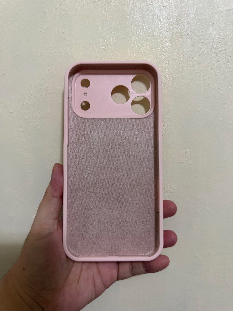 Pink Silicone Case for Iphone 17 Pro Max (Category: Cases & Sleeves) located in Pasig City. Submitted by aikee7796 (Listing ID 1452059932, Image 3). Description: - Pink silicone case - Designed for iPhone 17 Pro Max - Soft and protective material - Integrated ring holder that functions as a stand - Stylish and functional.