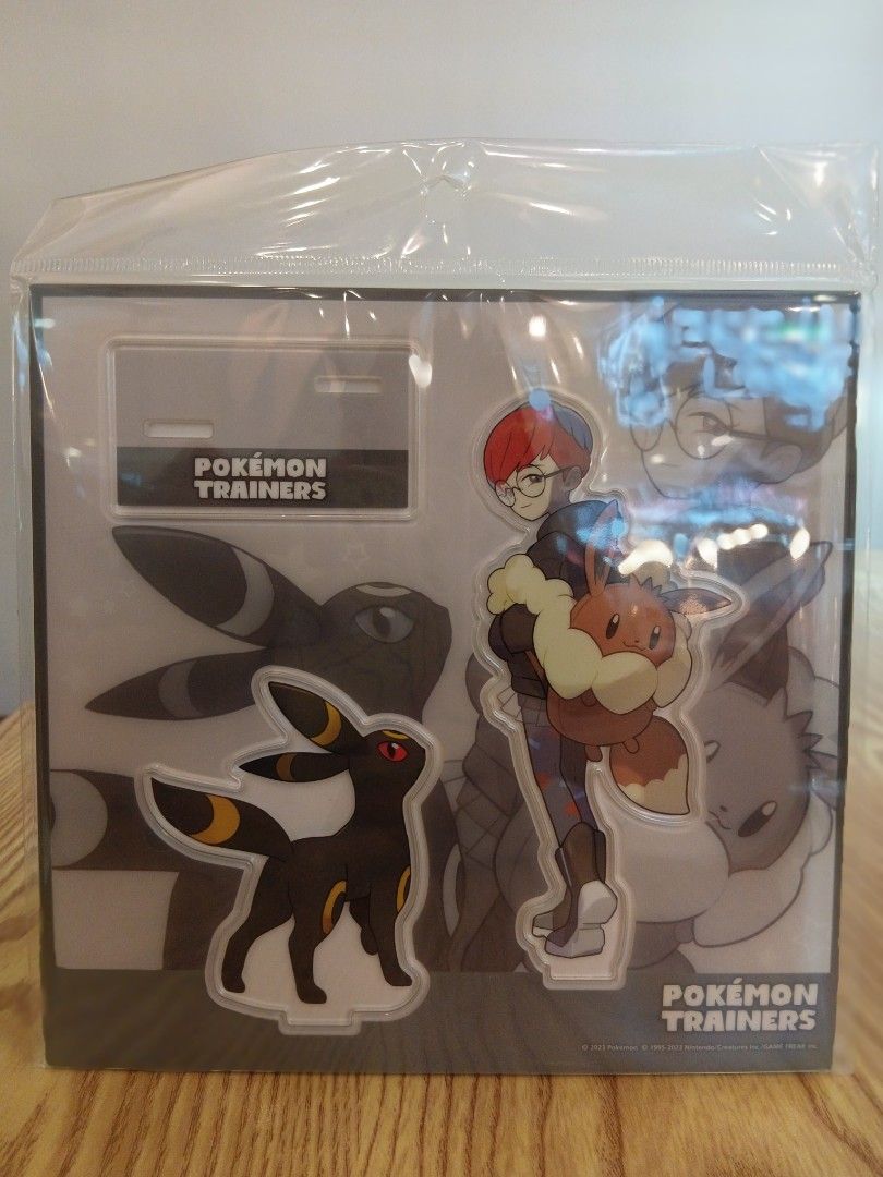 Pokemon Trainers Acrylic Standee - Penny & Umbreon (Category: Character Goods) located in Manila. Submitted by catsbill (Listing ID 1452025563, Image 1). Description: - Brand new, sealed Pokemon Trainers acrylic standee set. - Features Penny and Umbreon. - Still in original packaging..