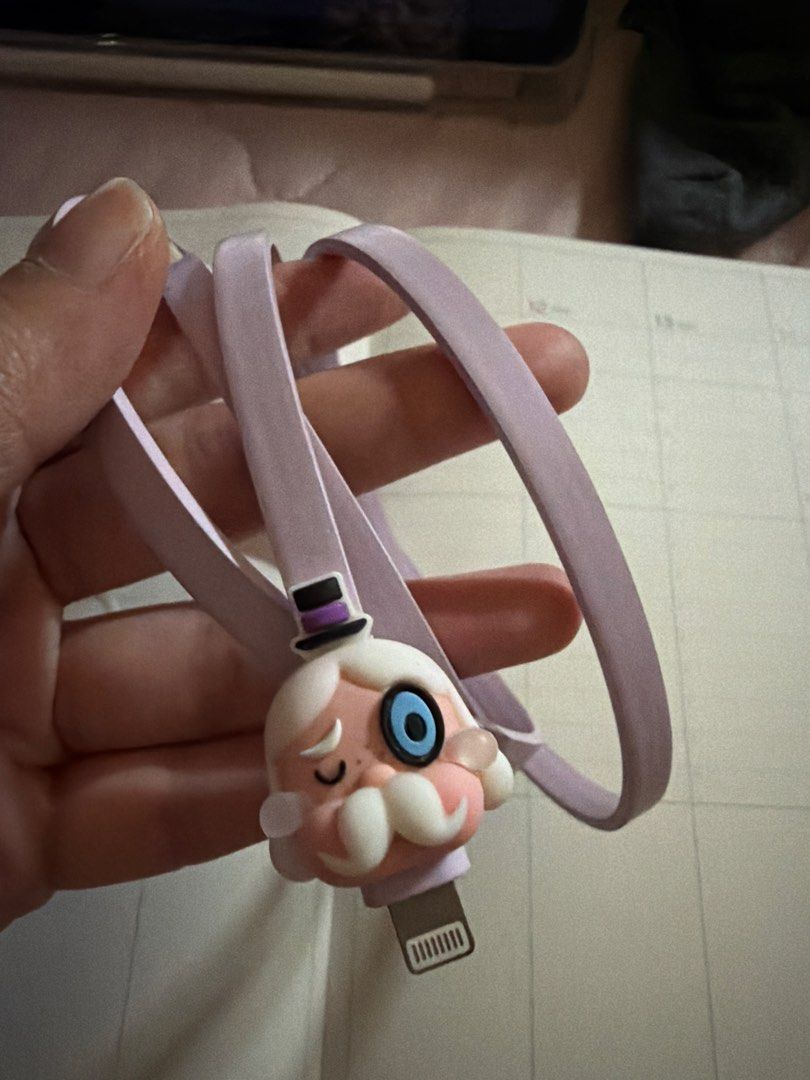 Popmart USB lightning cable (Mayor) (Category: Chargers & Cables) located in Pasig City. Submitted by abbaepreloved (Listing ID 1452006750, Image 1). Description: - Free lightning apple earphones (original but heavily used) - Cute character design iPhone charger cable - White Apple earphones with Lightning connector - Compatible with Apple devices - Ideal for everyday use - Makes a great gift idea.