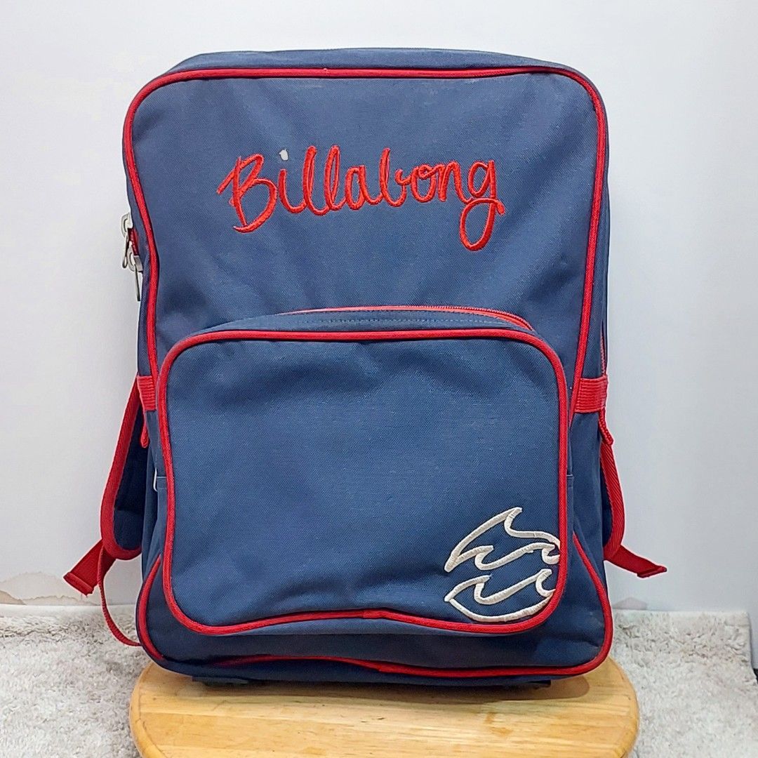 RARE 90s Billabong Y2K Blue Backpack (Category: Backpacks) located in Caloocan City. Submitted by 2ndhand.manila (Listing ID 1451911088, Image 1). Description: 13" width x 17" height x 4" depth ▪️NO COD/COP ▪️Ship thru J&T ▪️Lalamove/Grab Express ▪️G-Cash or Bank Transfer ▪️Location: North Caloocan.