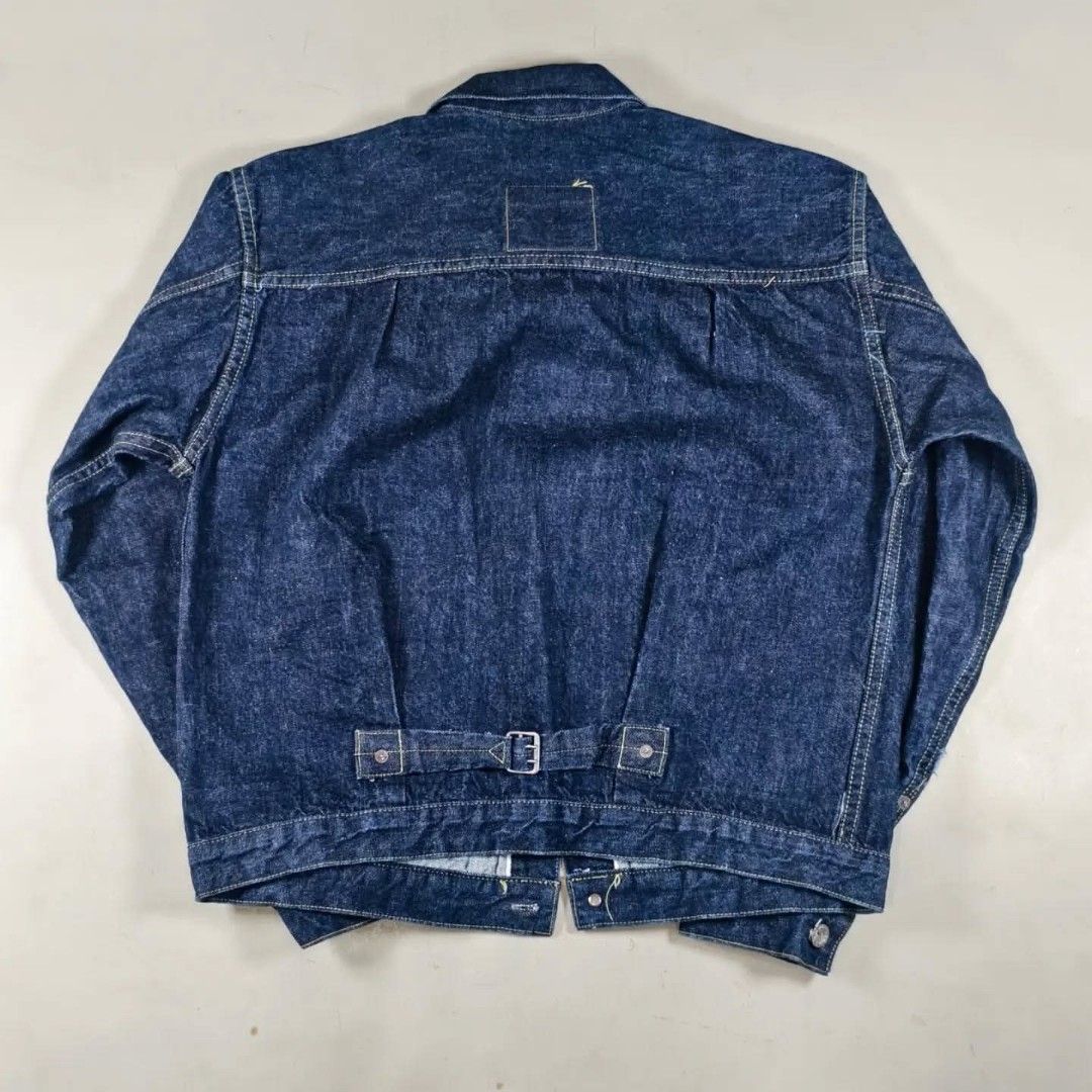 Red Cloud Mfg. WW2 Type 1 Selvedge Denim Jacket – Sample (Category: Coats, Jackets and Outerwear) located in Roxas City. Submitted by fadesandpatinas (Listing ID 1452054157, Image 3). Description: Red Cloud Mfg. WW2 Type 1 Selvedge Denim Jacket – Sample Tagged 40" Measurements: Pit - 21.7" Length - 24" Shoulder - 18.5" Sleeve - 23" Authentic Red Cloud Mfg. WW2 Type 1 Selvedge Denim Jacket – Sample, a rare prototype piece inspired by the iconic WW