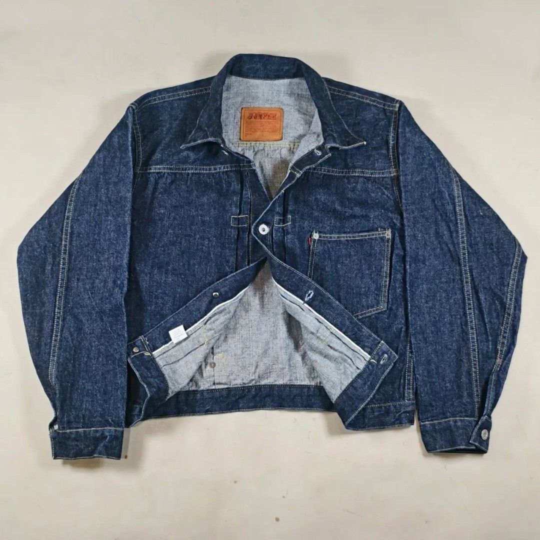 Red Cloud Mfg. WW2 Type 1 Selvedge Denim Jacket – Sample (Category: Coats, Jackets and Outerwear) located in Roxas City. Submitted by fadesandpatinas (Listing ID 1452054157, Image 2). Description: Red Cloud Mfg. WW2 Type 1 Selvedge Denim Jacket – Sample Tagged 40" Measurements: Pit - 21.7" Length - 24" Shoulder - 18.5" Sleeve - 23" Authentic Red Cloud Mfg. WW2 Type 1 Selvedge Denim Jacket – Sample, a rare prototype piece inspired by the iconic WW