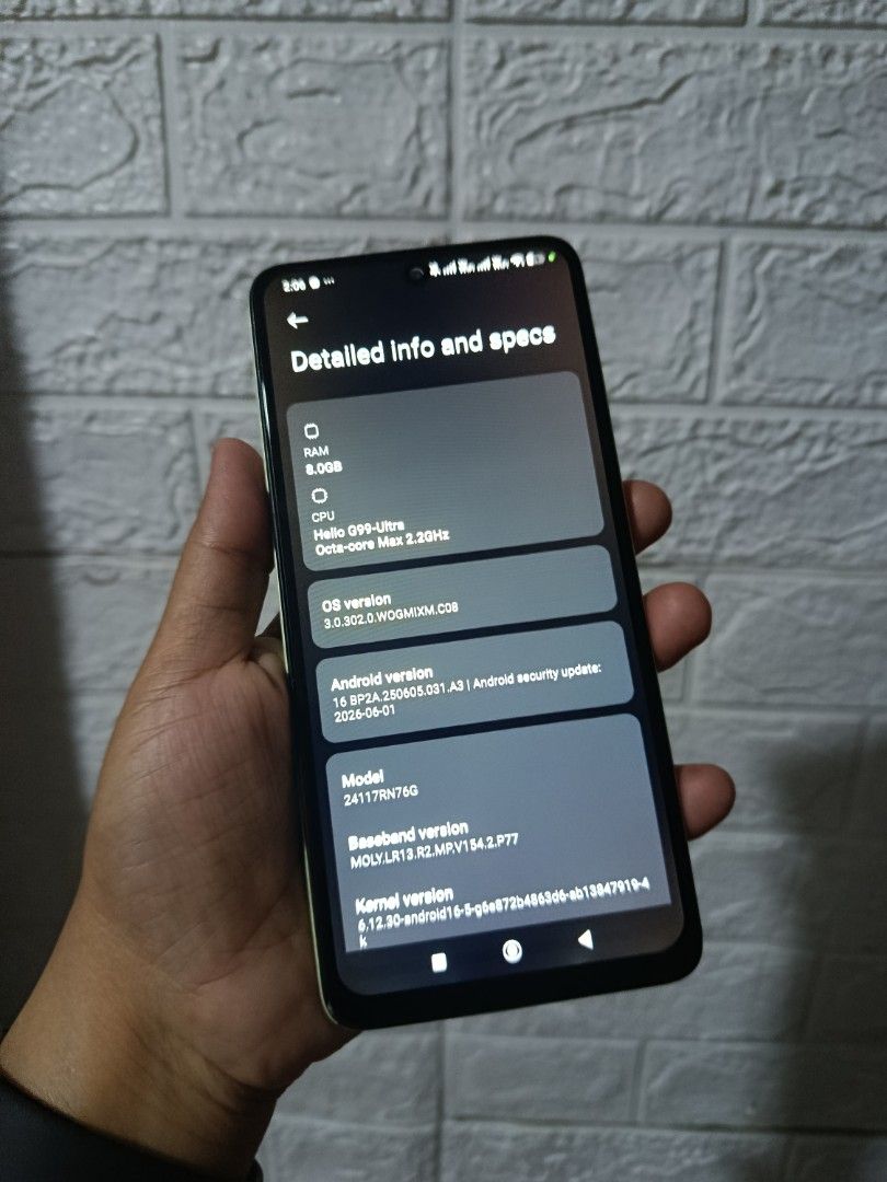 Redmi Note 14 8/128gb (Category: Xiaomi) located in Mariveles. Submitted by shallymay (Listing ID 1452094581, Image 2). Description: Replaced LCD.