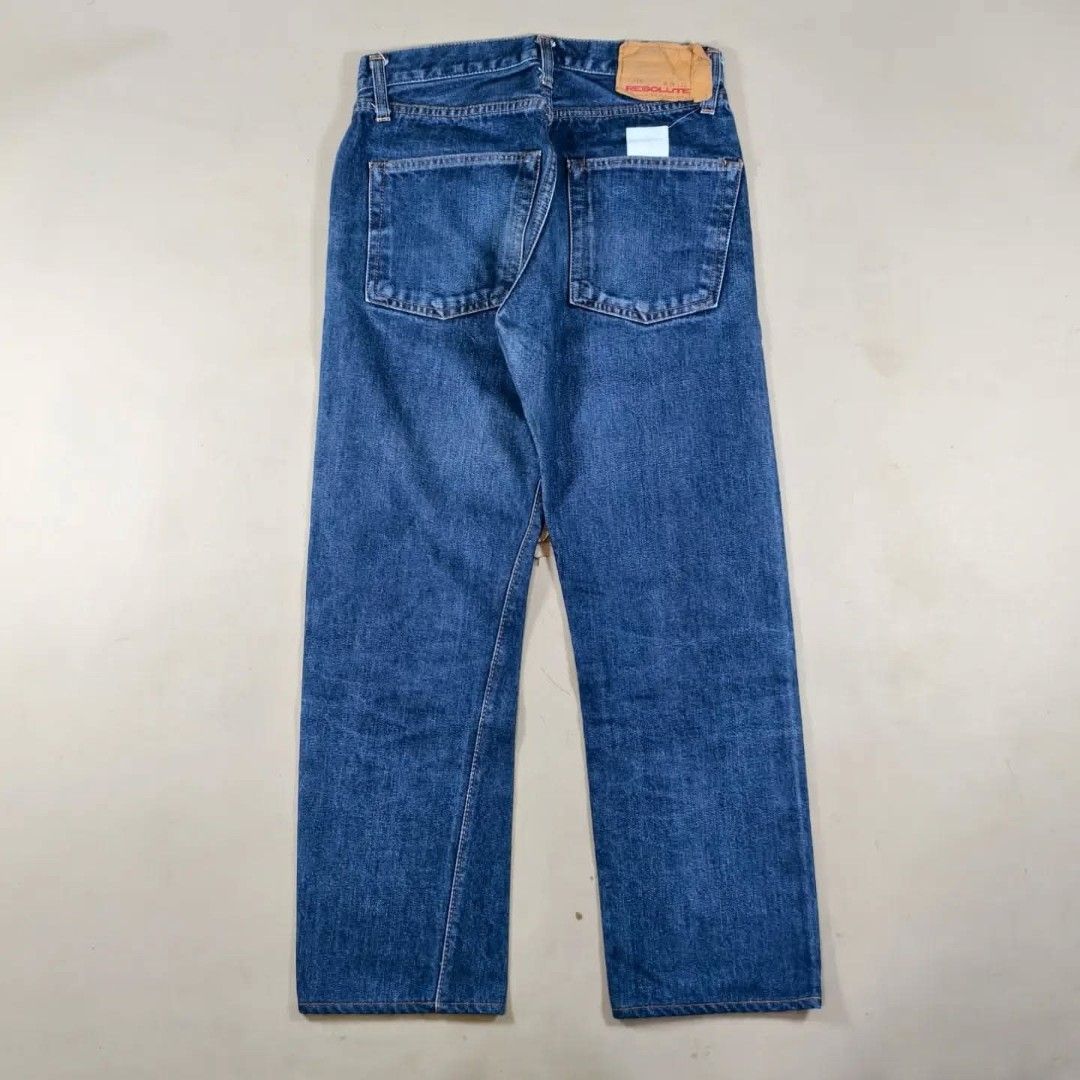 Resolute Japan Lot 710 Selvedge Jeans (Category: Jeans) located in Roxas City. Submitted by fadesandpatinas (Listing ID 1452052849, Image 2). Description: Resolute Japan Lot 710 Selvedge Jeans Tagged 29" Fits 28" Measurements : Waist - 14.2" Rise - 11" Thighs - 10.7" Inseam - 26" Length - 35.5" Hem - 7.2" Authentic Resolute Japan Lot 710 Selvedge Jeans, the brand's flagship model designed by legendary denim expert Yoshiyuki Hayashi. Inspired by t
