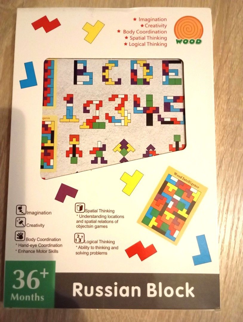 Russian Block 3+ （分類：兒童玩具）位於 Hong Kong。 由 ck_flower 提交（商品編號 1451965713，圖片 1）。簡介： Russian Block 3+ total 4 sets。