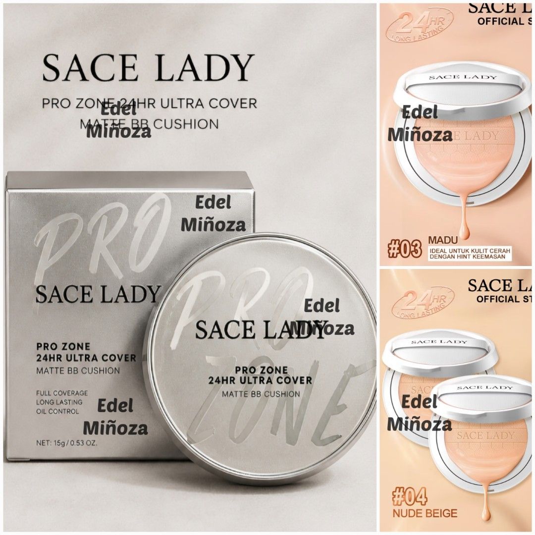 Sace Lady Pro Zone Ultra Cover BB Cushion (Category: Makeup) located in Meycauayan. Submitted by keithy00 (Listing ID 1452049494, Image 1). Description: NOTES: ✔️ Some were bought from the mall so I can't offer very low prices ✔️ Mixed sealed, unsealed but never used, BIB and swatched (minimal amount on hand/forearm) RFS: No time for liveselling anymore. I only did liveselling for 1 week with 1 hour each day so almost full pa po. 📍Negotiable per