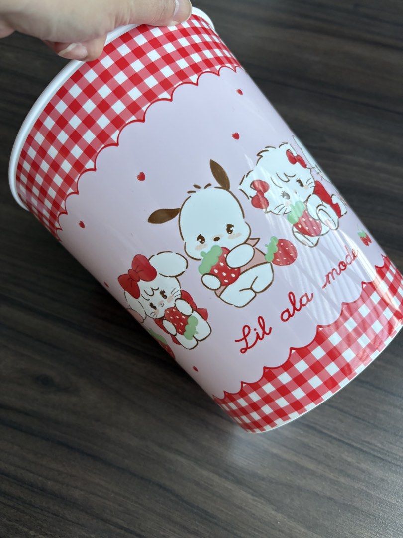 Sanrio x Mikko Room Box, Pink Checkered Pattern (Category: Storage Boxes & Baskets) located in Petaling Jaya. Submitted by chiyokoey (Listing ID 1451915612, Image 1). Description: S.