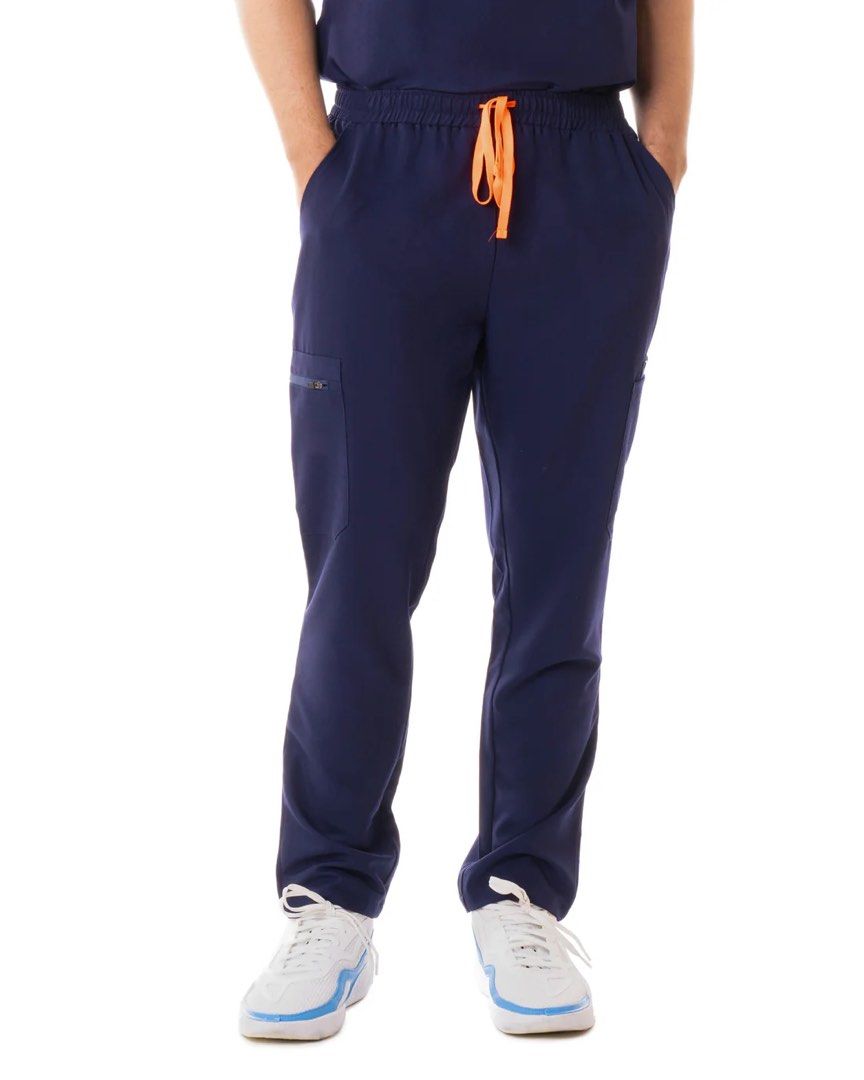 Scrub RX Pro Navy Scrub Set of 3 (Category: Activewear) located in Quezon City. Submitted by kenttee1181010 (Listing ID 1452001665, Image 2). Description: Men’s PRO V-neck Top - Size XL Men’s PRO Cargo Pants - Size L Total of 10 pockets in each set 8/10 condition Rfs: switching to whitecoat.