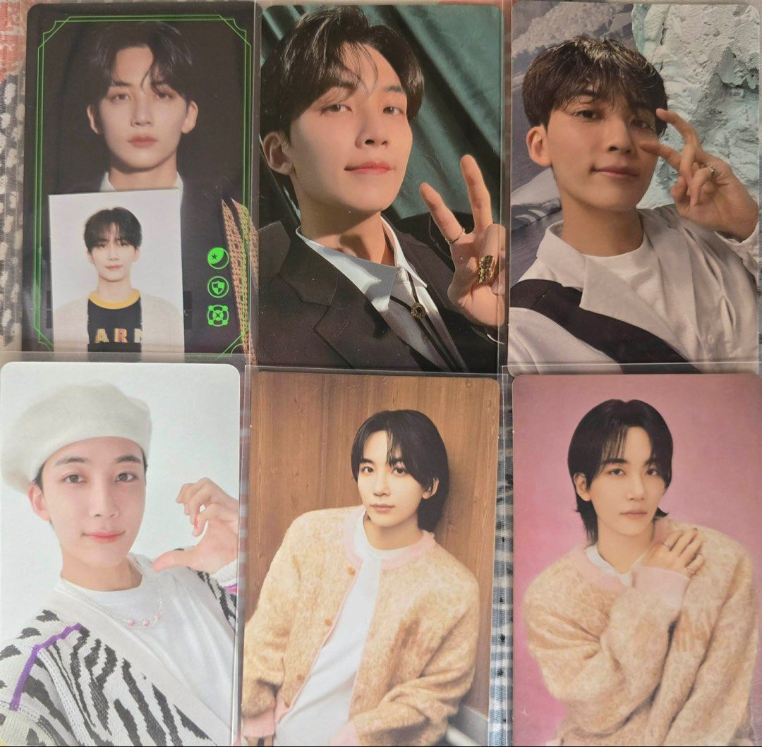 Seventeen Jeonghan PC Set (Category: K-Wave Merchandise) located in Cebu City. Submitted by riyaaaaa_ (Listing ID 1451944212, Image 1). Description: PHP 350 Set PAYO , Onhand Can tingi ~ MOD : JNT Loc : Cebu X sensi , good condi DM to claim!.