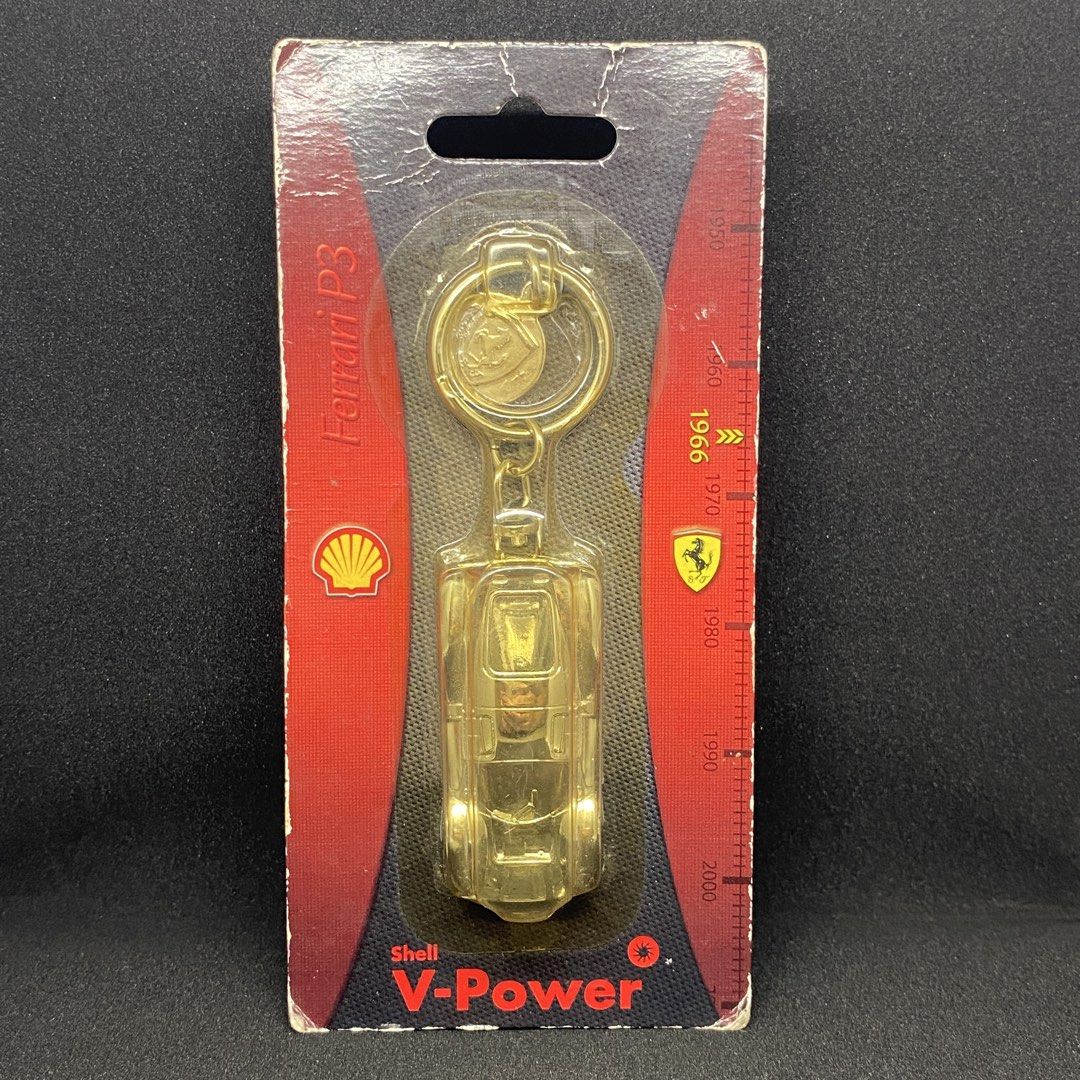 Shell V-Power Ferrari P3 1966 Keychain (Category: Vehicle & Diecast Models) located in Cainta. Submitted by barangaydrip (Listing ID 1452036549, Image 1). Description: - Collectible Shell V-Power keychain - Features the iconic 1966 Ferrari P3 - Comes in original, unopened packaging - Ideal for car enthusiasts and Ferrari fans - Part of a Shell V-Power promotion.