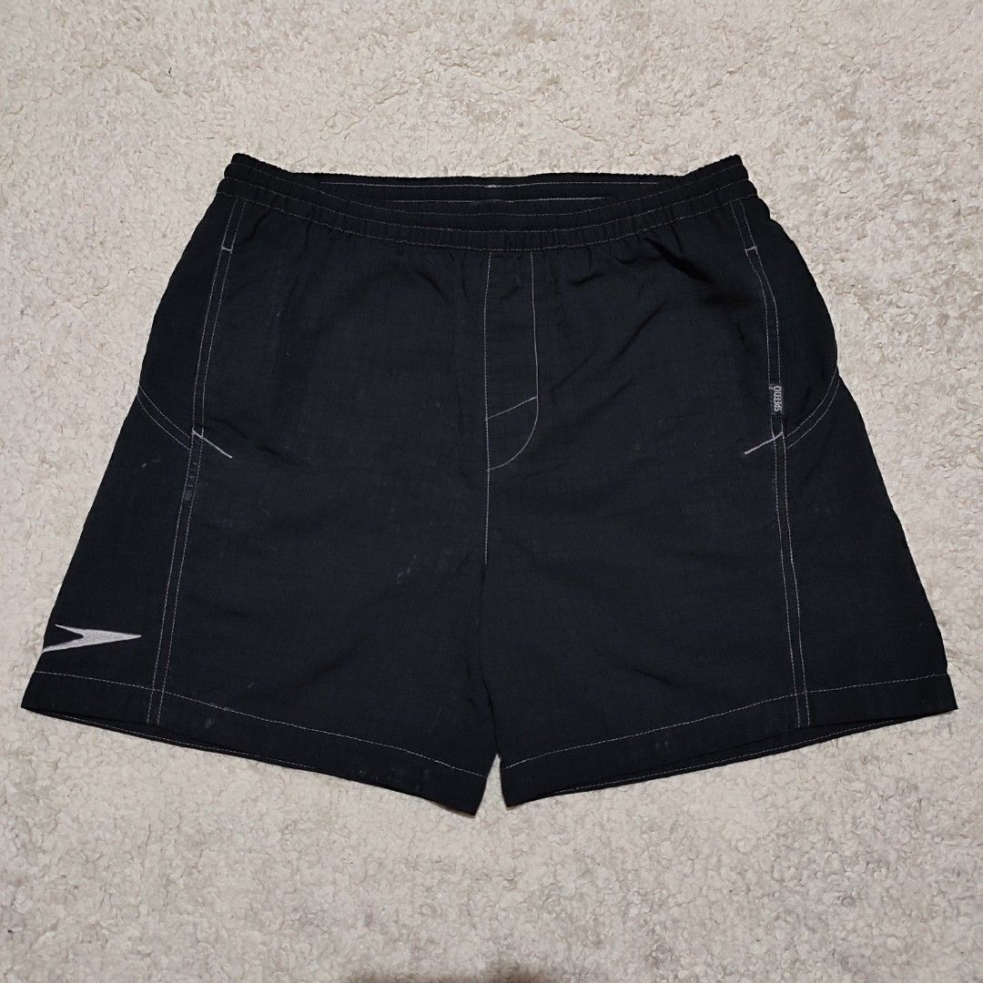 Speedo Black Swim Shorts (Category: Bikinis & Swimsuits) located in Manila. Submitted by anthonig (Listing ID 1452011434, Image 1). Description: Length: 15 inches Width: 29 inches Hem: 10.5 inches Price: 300 pesos Condition: 9.6/10 Issues: can't explain the issue but I'll show a video about it. (issue is not ripped part or loose thread) PM if interested or for inquiries Meetups within MANILA only Can do shipping at buyers expense .