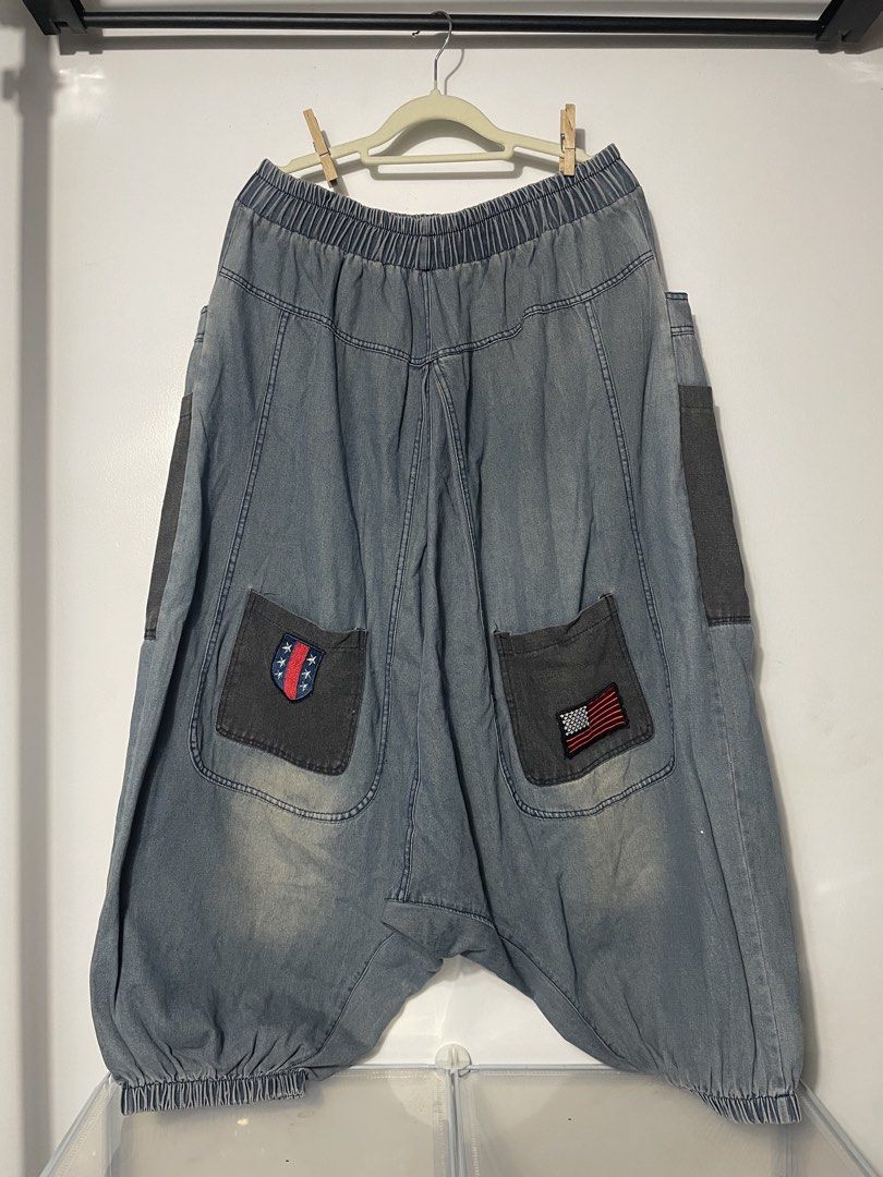 Superbaggy Godzilla Crazy ahh pants Big pockets (Category: Jeans) located in Rizal. Submitted by akoheats (Listing ID 1452050285, Image 2). Description: Fair Condition ✨ Free Size” pit to pit 36” length 📌 Accepts layaway (up to 15 days) ❗️Check item carefully before purchasing ❗️No returns or exchanges after purchase.