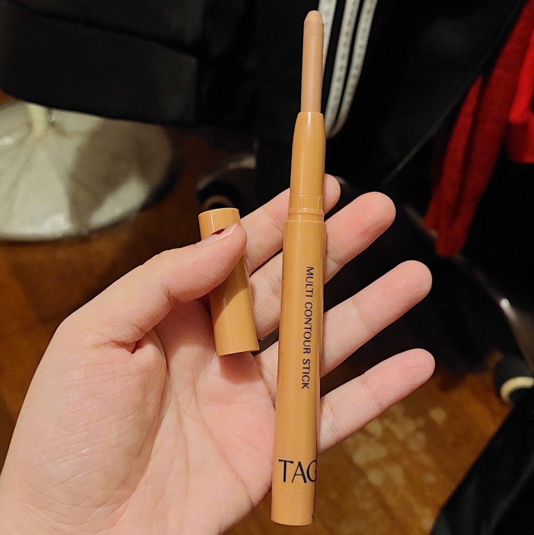 TAG Multi Contour Stick Makeup with sharpener (#03 Nude Rosy) (Category: Makeup) located in Quezon City. Submitted by goroakechilover (Listing ID 1452069384, Image 1). Description: Selling my TAG multi contour stick (#03 nude rosy shade). INFO: — made from Korea — expires on 2027.02.05 — has a sharpener included — did NOT use this. only sharpened it and swatched it (not my preferred shade and not my type of contour stick) — PHP 200-290+ on Sh0pee