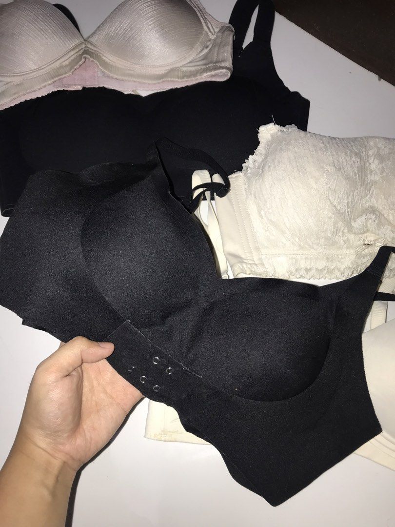 TAKE ALL bras (36a) (Category: Undergarments & Loungewear) located in Manila. Submitted by bbeeaa (Listing ID 1452071489, Image 3). Description: - 3 seamless + 3 others - thrifted (not yet washed).