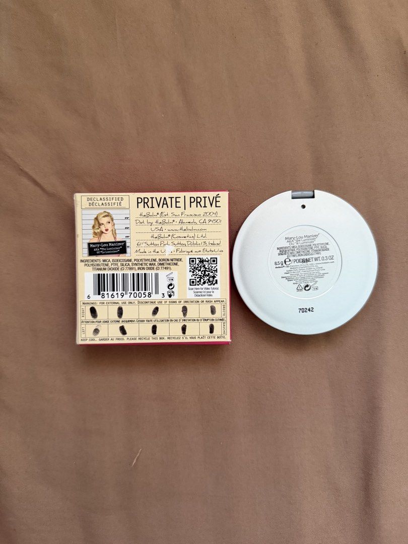 The Balm Mary-Lou Manizer (Category: Makeup) located in Mandaluyong City. Submitted by _jdeclutters (Listing ID 1451920317, Image 2). Description: .