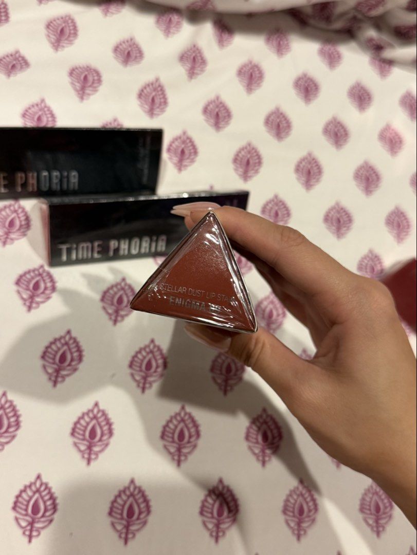 Timephoria Stellar Dust Lip Stain (Category: Makeup) located in San Fernando. Submitted by hellookittieess (Listing ID 1452068689, Image 2). Description: SEALED & BRAND NEW AVAILABLE SHADES: ⭐️ 09 Enigma (BEST SELLER) ⭐️ 01 Calyptra ⭐️ 06 Nerose.