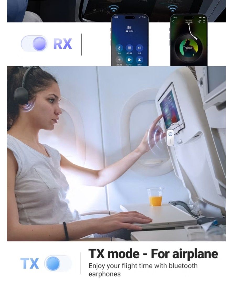 UGreen Bluetooth Receiver •Bluetooth 5.4 • Audio Transmitter for planes (Category: Portable Audio Accessories) located in Manila. Submitted by etc.06 (Listing ID 1452004086, Image 3). Description: UGreen Bluetooth Receiver •Bluetooth 5.4 • Audio Transmitter for planes.