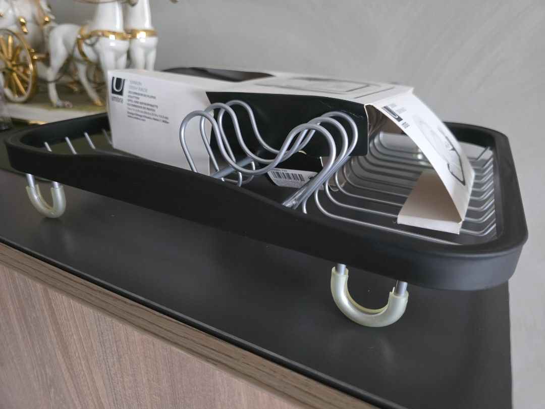Umbra sinkin dish rack (Category: Food Organization & Storage) located in Manila. Submitted by tch_86 (Listing ID 1451909832, Image 2). Description: For Sale: Brandnew Umbra Sinkin Dish Rack 14x11x5 1/4".
