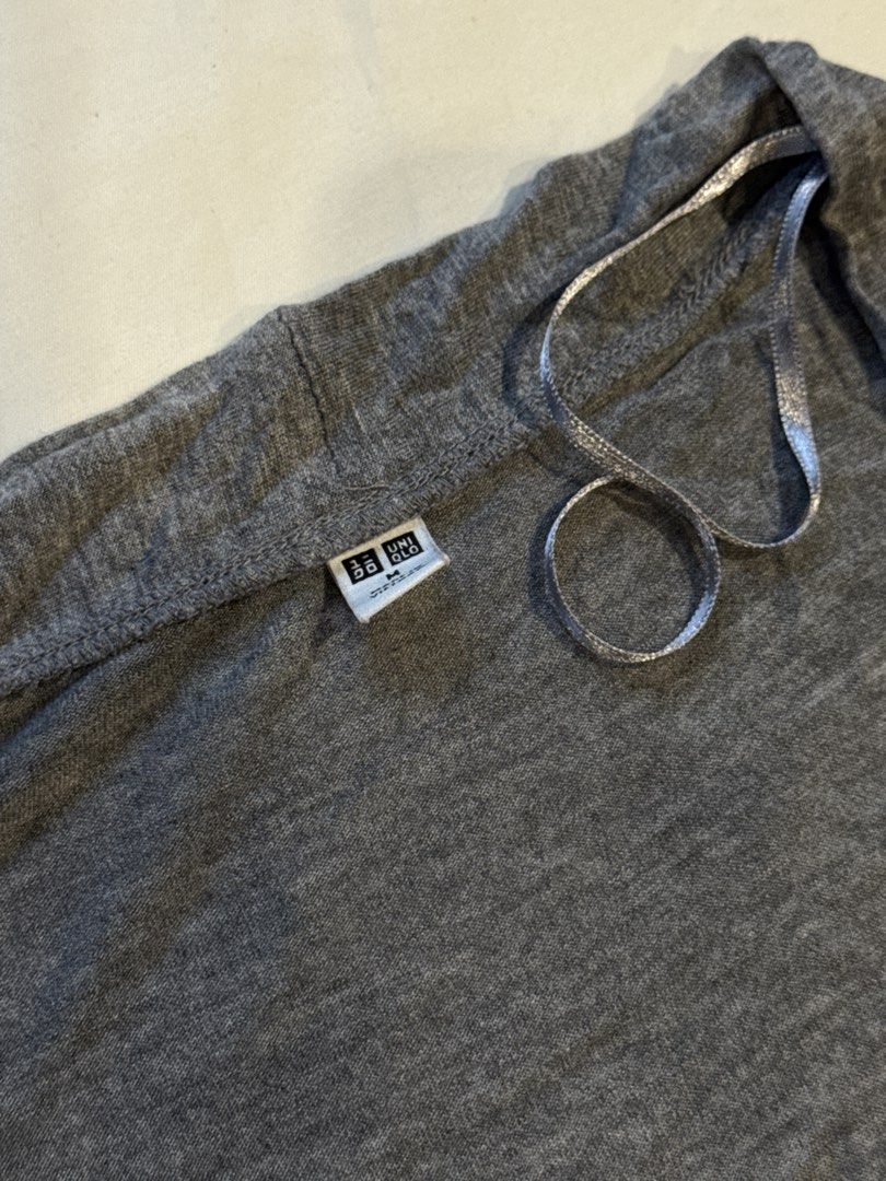 Uniqlo 3/4 Gray Cardigan (Category: Coats, Jackets and Outerwear) located in Quezon City. Submitted by Tofulog (Listing ID 1452012306, Image 2). Description: rfs: decluterring issue: none size: medium loc: Pasong Putik, QC/Makati .