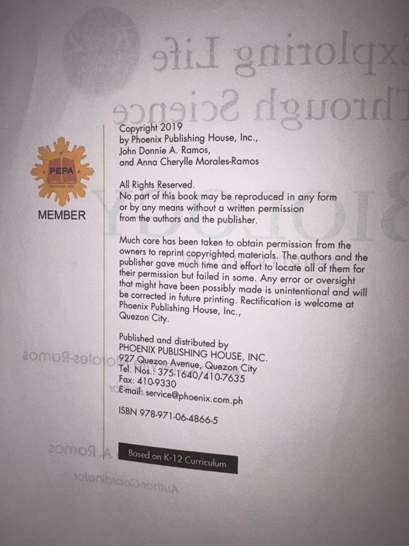 UST GRADE 8 | Science Book (Category: Textbooks) located in Manila. Submitted by foundfolk.2025 (Listing ID 1451970094, Image 3). Description: Good as new with plastic cover. Original Price: 1,200 Mode of Payment: GCash (Strictly payment first) Mode of Delivery: Lalamove (Buyer’s expense) Location: Sampaloc, Manila.