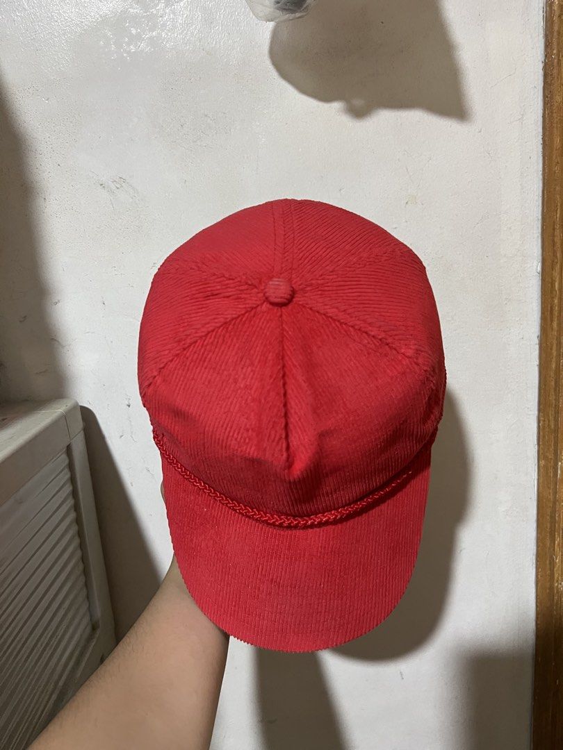 Vintage Corduroy Rope Hat (Category: Activewear) located in Cabuyao City. Submitted by kenzythrift_ (Listing ID 1452063249, Image 2). Description: vintage corduroy rope hat snapback (no cracks) 450 plus sf J&T courier.