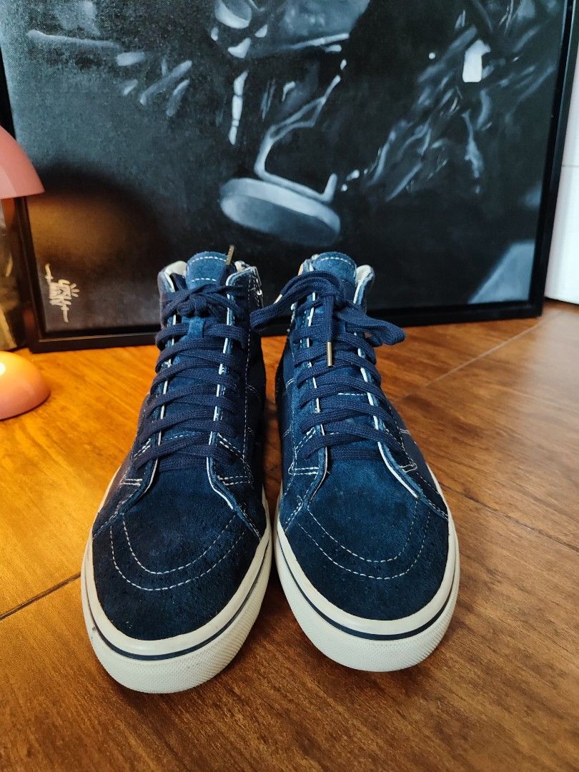 VISVIM x SOPHNET. (Category: Sneakers) located in Manila. Submitted by ginoongvaldez (Listing ID 1451977447, Image 2). Description: VISVIM x SOPHNET. Php 4300.00 Model: Visvim Logan Hi From SOPHNET. 2013 Spring/Summer collaboration. Material: Navy Blue Canvas Fabric Size: US 10 Mens | EU 43 Condition: 9/10 Manila Area Meetup or Shipping .