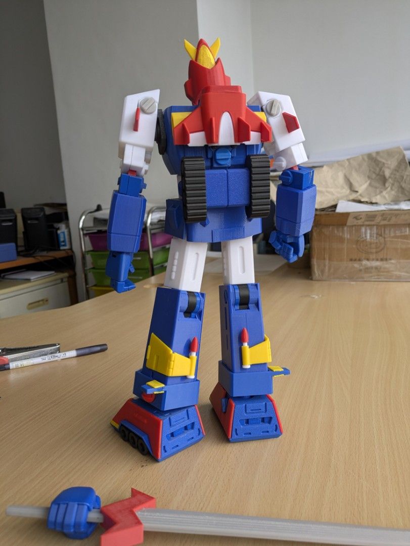 Voltes V 3D printed action figure (Category: Figurines & Statues) located in Paranaque City. Submitted by leznah0811 (Listing ID 1452069567, Image 3). Description: - high quality 3D printed Voltes V articulated figure - 14" height - Includes iconic sword - Features articulated joints for dynamic posing - Perfect for display - A must-have collectible for Voltron enthusiasts - preferably meetup so buyer can check the item. .