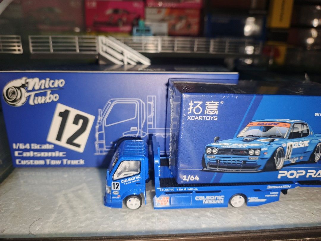 Poprace Micro Turbo 1/64 Calsonic diecast (Category: Vehicle & Diecast Models) located in Cavite. Submitted by henricoh (Listing ID 1452028735, Image 2). Description: PTPA FS WTS LFB H300 CALSONIC TRANSPORT TRUCK MICRO TURBO UNSEALED hard to find may small liutle issue lang sa side mirror pero maliit lang pero parang wala lang 😅 Set with POPRACE NISSAN SKYLINE GT-R V8 DRIFT CALSONIC UNSEALED SET 3000 SILANG CAVITE CALOOCAN monumento manilamed un