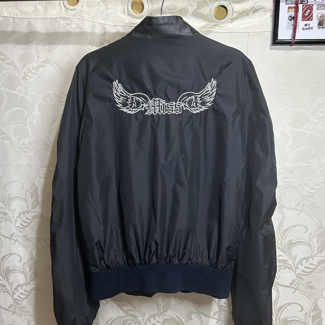 Y2k Miss Sixty Vintage Nylon Leather Jacket (Category: Coats, Jackets and Outerwear) located in Tubigon. Submitted by ynbgarments (Listing ID 1452021717, Image 1). Description: NO ISSUES Length-22.5 W-17.