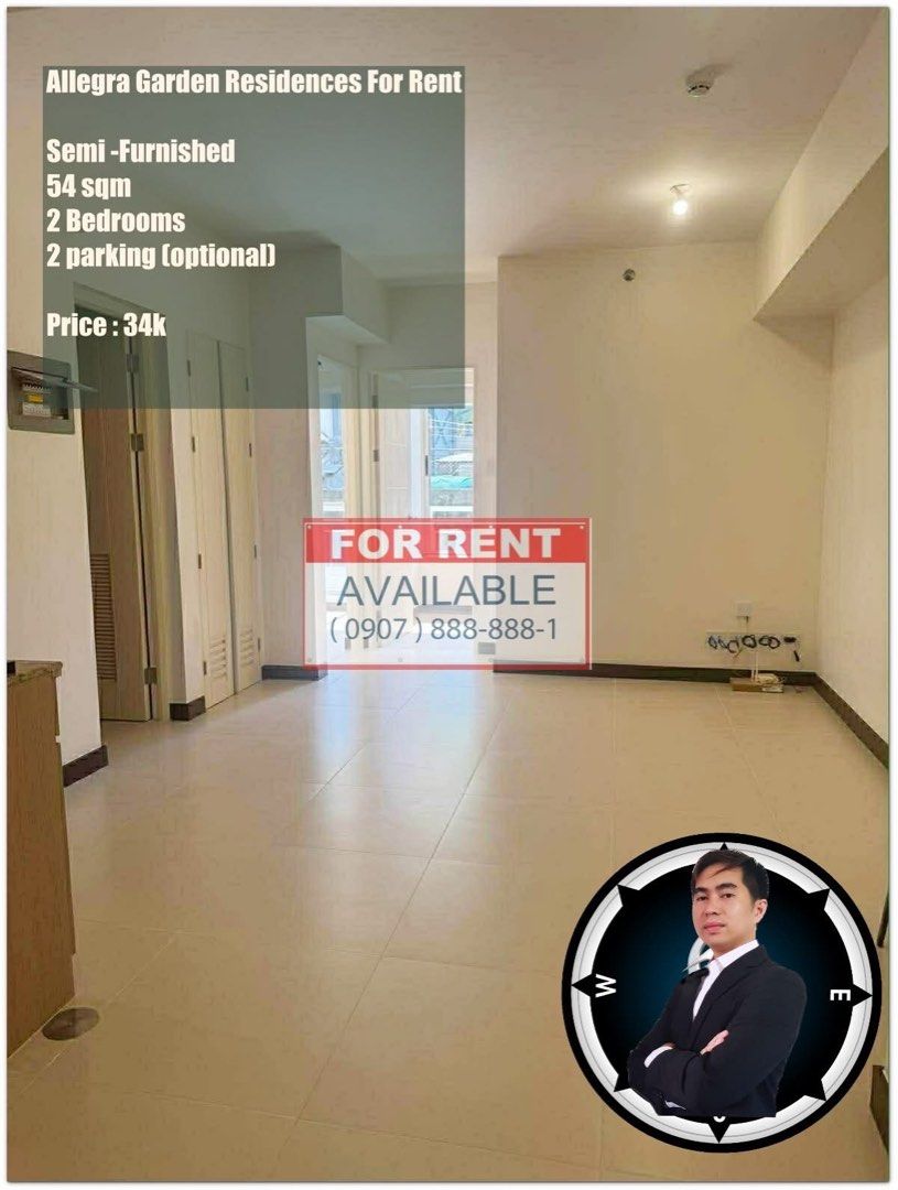 2 Bedroom Allegra Garden Place (Category: Apartments & Condos) located in Manila. Submitted by rich_09078888881 (Listing ID 1452284734, Image 1). Description: 🏠 𝙁𝙊𝙍 𝙇𝙀𝘼𝙎𝙀 — 𝘾𝙊𝙉𝘿𝙊𝙈𝙄𝙉𝙄𝙐𝙈 📌 𝟮-𝘽𝙚𝙙𝙧𝙤𝙤𝙢 𝘼𝙡𝙡𝙚𝙜𝙧𝙖 𝙂𝙖𝙧𝙙𝙚𝙣 𝙋𝙡𝙖𝙘𝙚 💰 𝙋𝙧𝙞𝙘𝙚: ₱34,000/month 📋 𝙎𝙩𝙖𝙩𝙪𝙨: Available 📍 𝙇𝙤𝙘𝙖𝙩𝙞𝙤𝙣: Pasig City, Brgy. Bagong Ilog, Pasig City, Metro Manila (NCR) ZIP: 1600 🏡 𝙋𝙧𝙤𝙥𝙚𝙧𝙩𝙮 𝘿𝙚𝙩𝙖𝙞𝙡𝙨: 