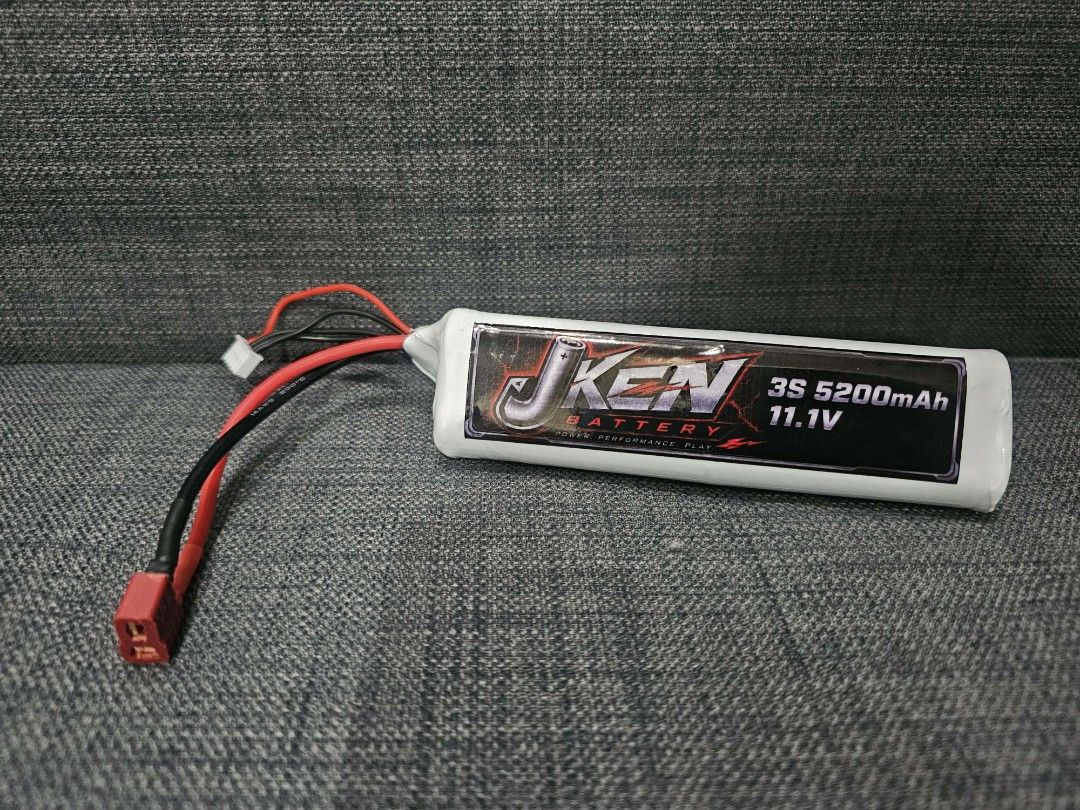 2s 3s Battery by JKen (Category: Batteries & Chargers) located in Manila. Submitted by hellojelo (Listing ID 1452284590, Image 2). Description: JKen Batteries 2s 2600mah - ₱600 - 7.4v 3s 2600mah - ₱900 - 11.1v 2s 4200mah shorty - ₱900 - 7.4v 3s 4200mah shorty - ₱1200 - 11.1v 2s 5200mah - ₱1200 - 7.4v 3s 5200mah - ₱1600 - 11.1v 2s 8400mah - ₱1500 - 7.4v 3s 8400mah - ₱1800 - 11.1v Connectors: XT60, Deans/ TPlug, EC3 (check photos) Ideal for RC cars
