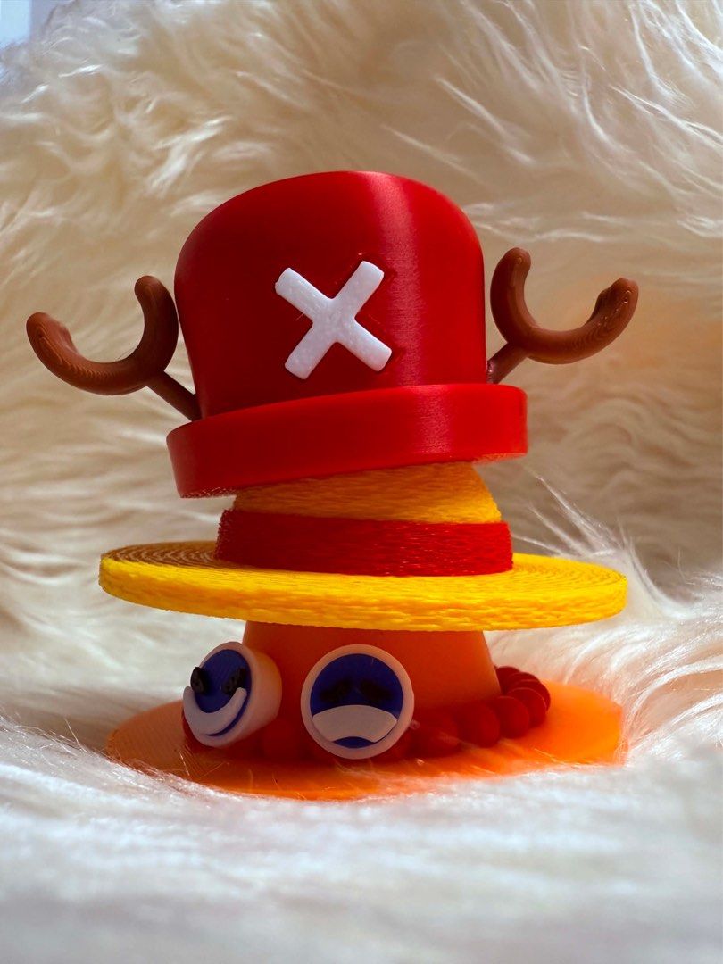 3D Printed One Piece Character Hats Keychain (Category: Character Goods) located in Manila. Submitted by af3dworks (Listing ID 1452234992, Image 2). Description: Ace Hat - 100 pesos Chopper Hat - 90 pesos Luffy Hat - 65 pesos - Ideal for collectors and dedicated fans of the One Piece anime and manga - Small yet highly detailed, perfect for bag and wallet keychain or desk/shelf display.
