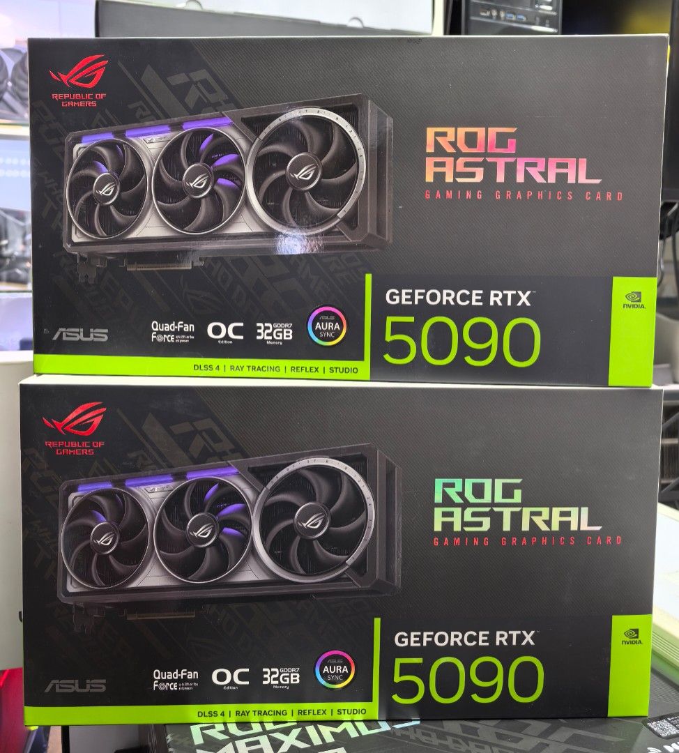 全新 ASUS ROG 夜神 RTX 5090 32G 顯示卡 現貨現貨 高登門市現貨發售 高登實店門市試卡交收 升級 置換 Trade in RTX 5090 5080 5070 4090 4080 4070 9070XT （分類：電腦周邊產品）位於 Hong Kong。 由 golden_77 提交（商品編號 1448750748，圖片 1）。簡介： 全新 ASUS ROG ASTRAL RTX 5090 32G 顯示卡 華碩 ROG 夜神 5090 顯卡 保證 176 ROPS 沒缺失 現貨 現貨 現貨發售 無需等訂購 歡迎舊卡Trade in 回收 升級 互補差價 實店門市即場上機測試 信心之選 如需上門拆舊卡升級安裝新卡，詳情請與我們聯絡！ 深水埗自營店門市交收 信心之選 查詢 : 91883028 深水埗欽州街94A高登電腦中心1樓77號舖。
