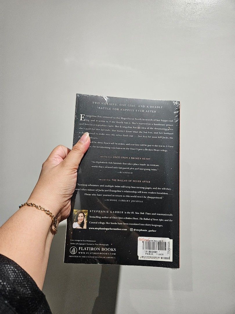 A Curse for True Love by Stephanie Garber (Category: Storybooks) located in Davao. Submitted by thumbook (Listing ID 1452220689, Image 2). Description: Selling my brand new and sealed copy of A Curse for True Love by Stephanie Garber for only ₱550! The breathtaking conclusion to the Once Upon a Broken Heart trilogy, filled with magic, romance, and shocking twists that will keep you turning the pages until the very end. Price: ₱550 (Fixed) Conditi