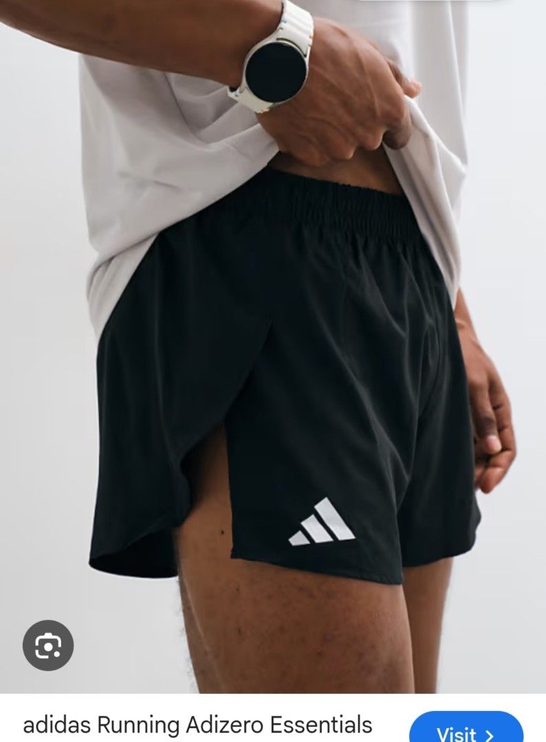 Adidas adizero shorts (Category: Activewear) located in Manila. Submitted by brightcloud_25 (Listing ID 1452159627, Image 2). Description: Adidas adizero shorts size large fit 30 up to 34 Lightweight with side slits for a full range of motion. Inner brief and comfy waistband for chafe-free runs. good as new 950 + sf.