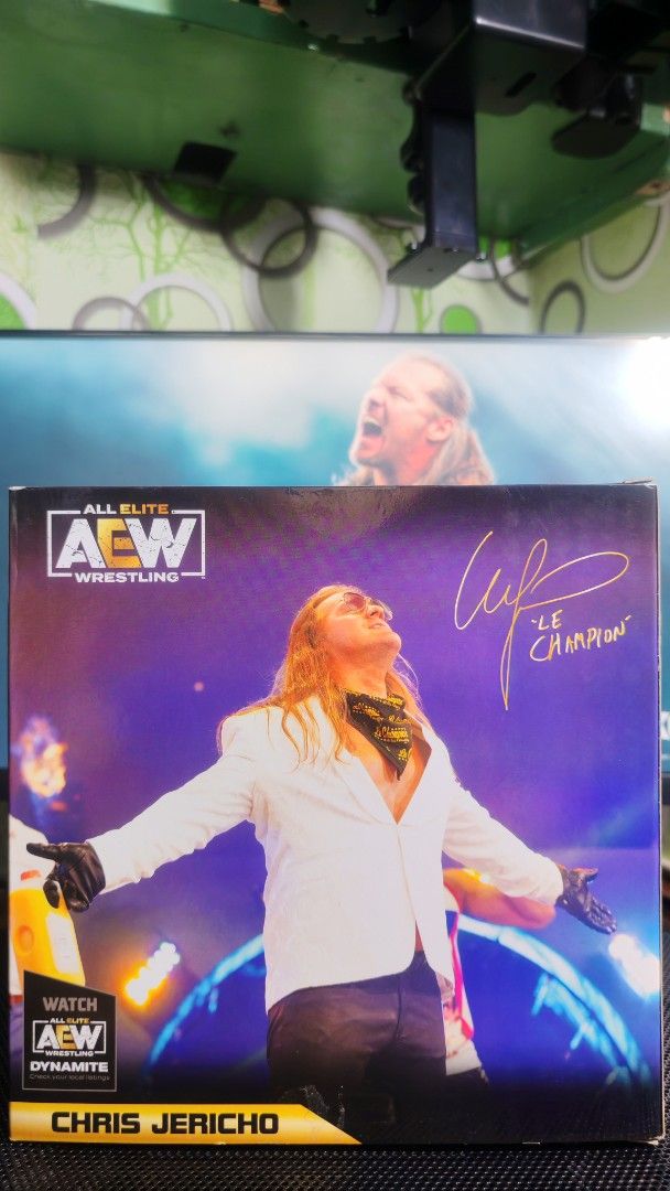 AEW Unrivaled Collection Chris Jericho Gear Pack (Category: Action & Battle Toys) located in Quezon City. Submitted by spearman24 (Listing ID 1452139728, Image 3). Description: The Learning Tree, Le Champion, Chris Jericho! 🤟 This is an AEW Unrivaled Collection Chris Jericho Gear Pack. This action figure comes with 2 jackets, one set of sunglasses, one neckerchief, one AEW mic, 2 alternate hands, totalling to 8 pieces inclusive of the figure. BI