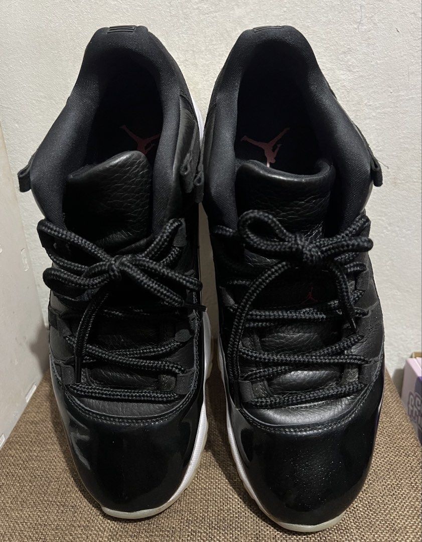 Air Jordan 11 Low 72-10 (Category: Sneakers) located in Pasig City. Submitted by ilmsf (Listing ID 1452249367, Image 2). Description: - Classic Air Jordan 11 Low -Size: 10.5 - Black patent leather and tumbled leather upper - White midsole with a translucent outsole - Red Jumpman logo on heel and tongue - Essential for any sneaker collection - Great for casual wear.