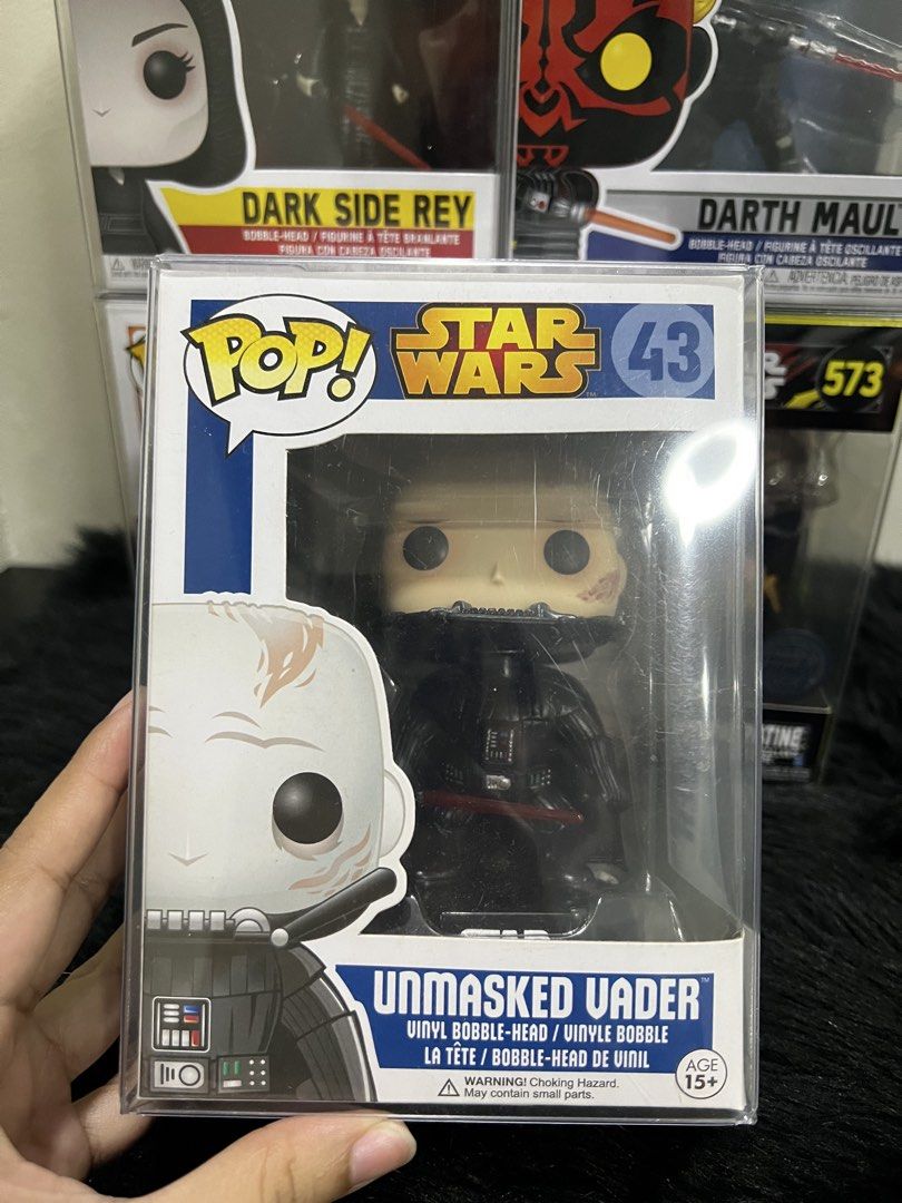 Assorted Star Wars Funkos (Category: Figurines & Statues) located in Cavite. Submitted by c.moreno (Listing ID 1452214791, Image 2). Description: Assorted Star Wars Funkos All MIB | NOOB |Protector included Unmasked Vader- ₱550 Star Wars Dark Side Rey- ₱550 Darth Maul- ₱550 Boba Fett- ₱550 Emperor Palpatine- ₱700 ALL ITEMS ARE STILL AVAILABLE UNLESS TAGGED AS SOLD/ RESERVED.