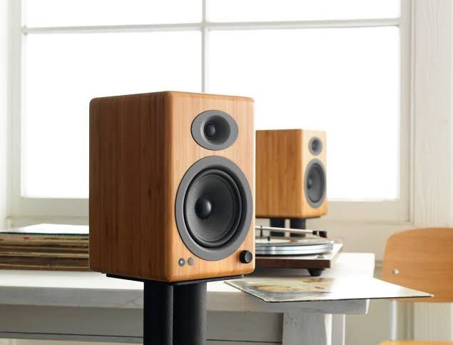 Audioengine a5+ Powered Speakers - Bamboo Finish (Category: Soundbars, Speakers & Amplifiers) located in Subic. Submitted by rokkorman (Listing ID 1452261031, Image 2). Description: Selling a pair of Audioengine powered speakers. Great sound quality for their size. Perfect for a desktop setup or small room. Bamboo wood finish looks really nice. Includes everything you need to get started. Tested and working well. Almost new Pickup from subic bay 
