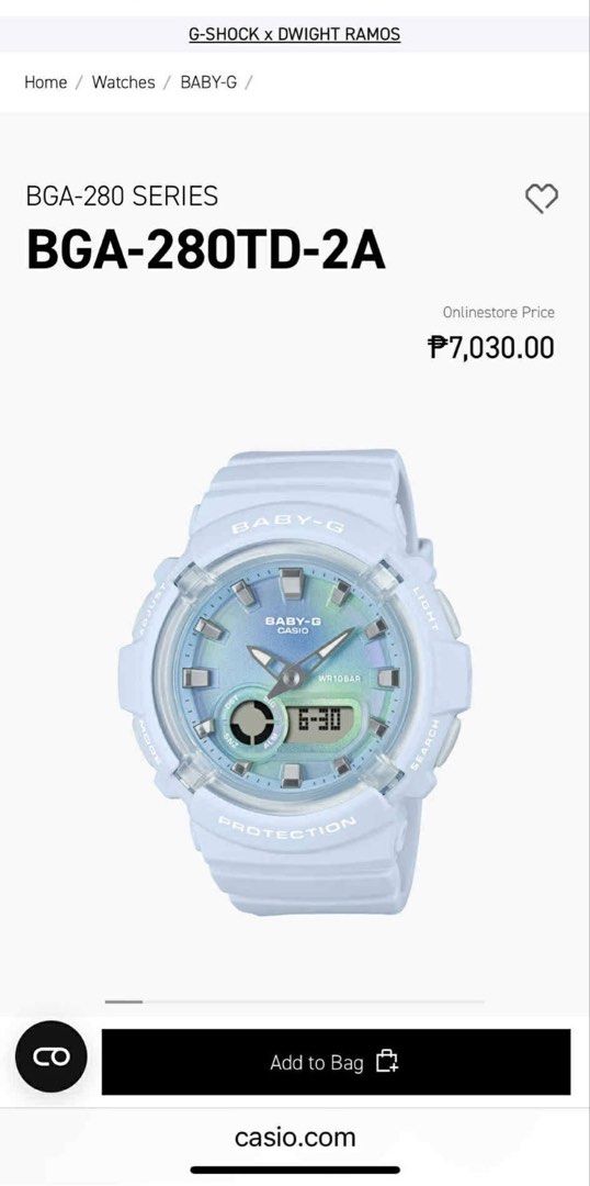 Baby-G BGA-280TD-2A Watch (Category: Women's Watches) located in Santa Rosa. Submitted by sdebralin (Listing ID 1452320058, Image 1). Description: - Baby-G Watch Model: BGA-280TD-2A - Color: Light Blue - Includes: Original Box, User Guide, Warranty Card - Ideal for: Everyday Wear .